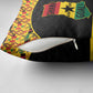 Afro Ghana Football Pillow Cover Black Stars Never Fall - Kente Pattern - African Pride
