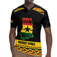 Personalized Afro Ghana Football Rugby Jersey Black Stars Never Fall - Kente Pattern LT15