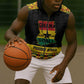 Personalized Afro Ghana Football Sleeveless Zip Hoodie Black Stars Never Fall - Kente Pattern - African Pride