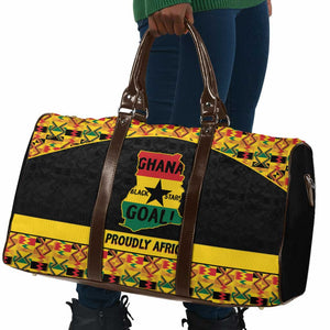 Afro Ghana Football Travel Bag Black Stars Never Fall - Kente Pattern - African Pride