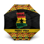 Afro Ghana Football Umbrella Black Stars Never Fall - Kente Pattern - African Pride
