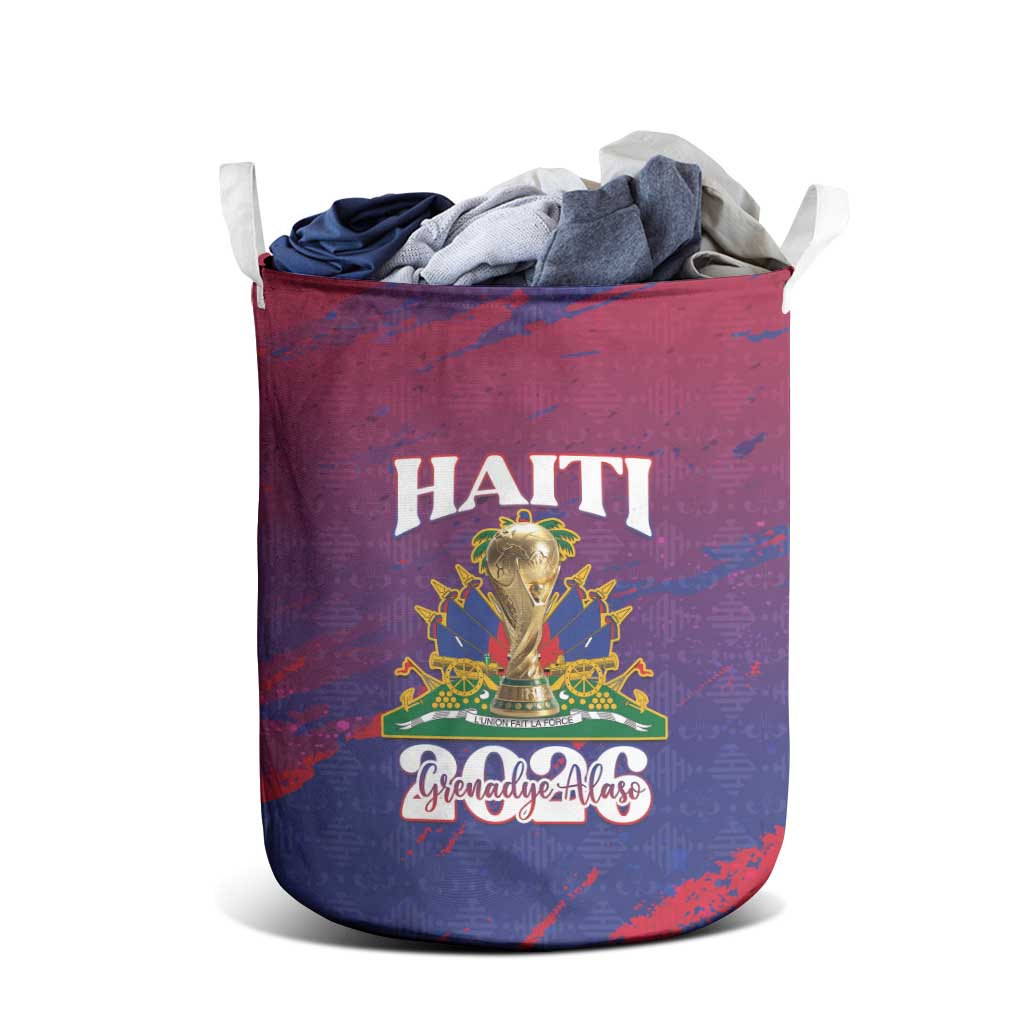 Afro-Haiti Football Laundry Basket 2026 Nou Retounen Anko - African Pride