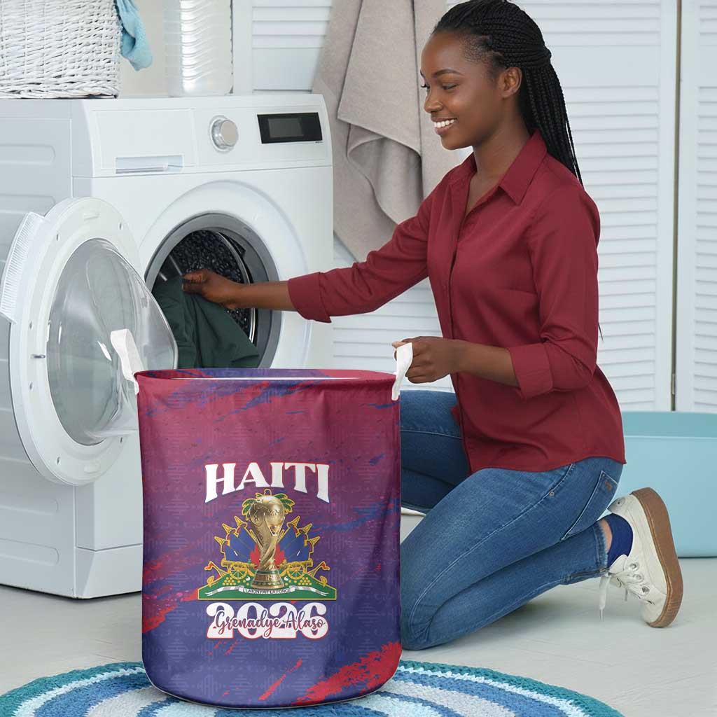 Afro-Haiti Football Laundry Basket 2026 Nou Retounen Anko - African Pride