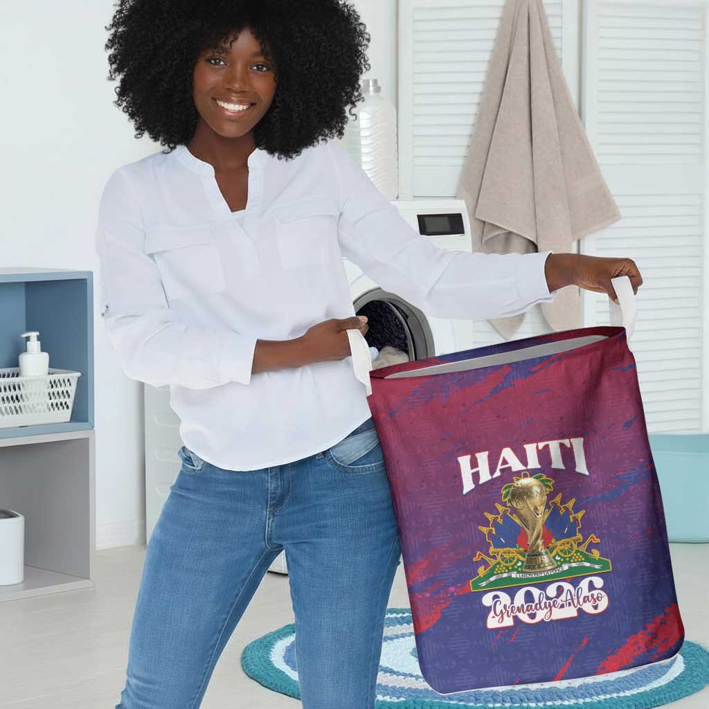 Afro-Haiti Football Laundry Basket 2026 Nou Retounen Anko - African Pride