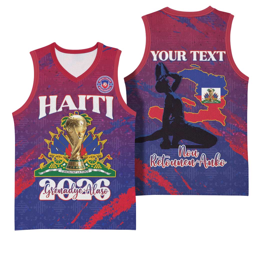 Personalized Afro-Haiti Football Basketball Jersey 2026 Nou Retounen Anko - African Pride