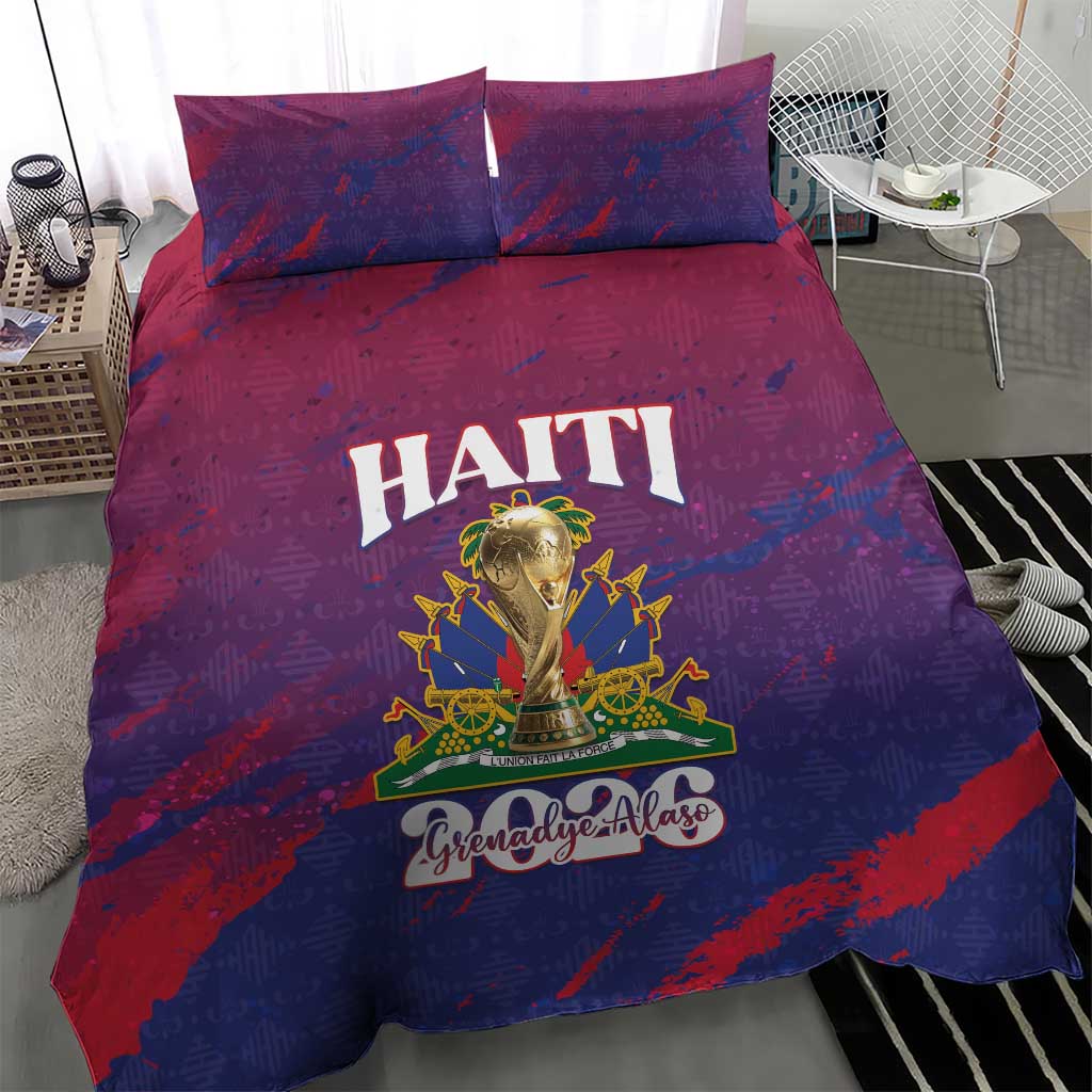 Afro-Haiti Football Bedding Set 2026 Nou Retounen Anko - African Pride