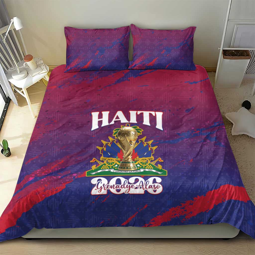 Afro-Haiti Football Bedding Set 2026 Nou Retounen Anko - African Pride