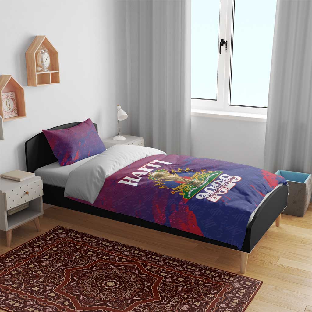 Afro-Haiti Football Bedding Set 2026 Nou Retounen Anko - African Pride
