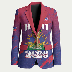 Personalized Afro-Haiti Football Blazer 2026 Nou Retounen Anko - African Pride