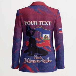 Personalized Afro-Haiti Football Blazer 2026 Nou Retounen Anko - African Pride