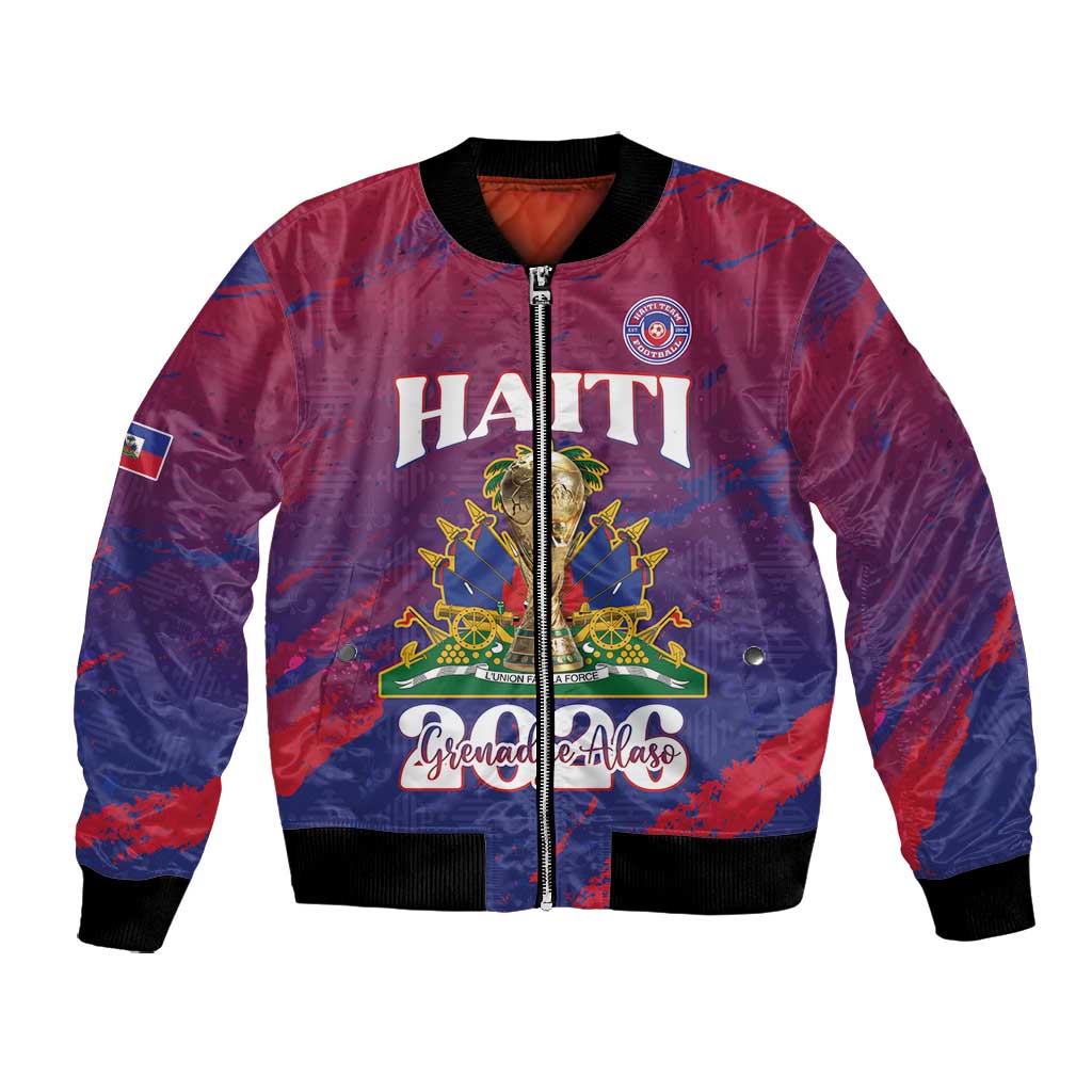Personalized Afro-Haiti Football Bomber Jacket 2026 Nou Retounen Anko - African Pride