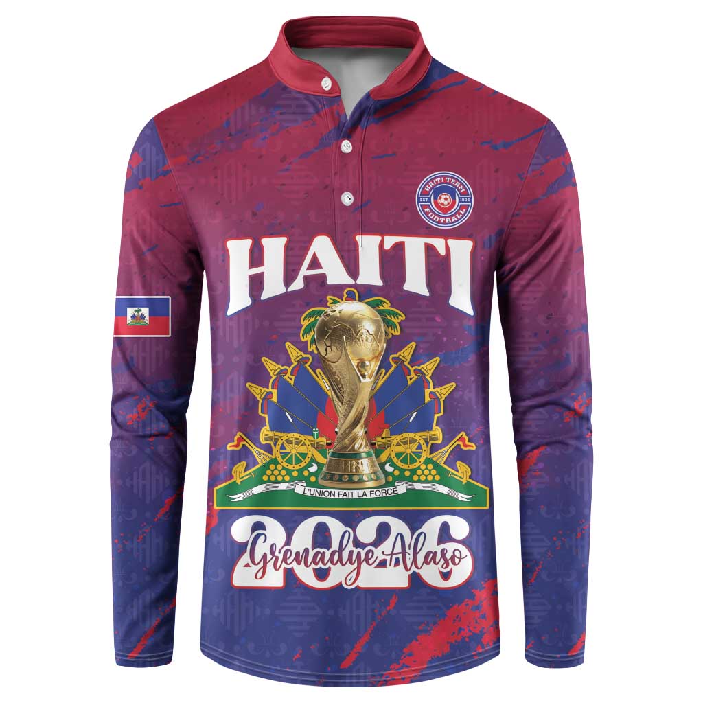 Personalized Afro-Haiti Football Button Sweatshirt 2026 Nou Retounen Anko