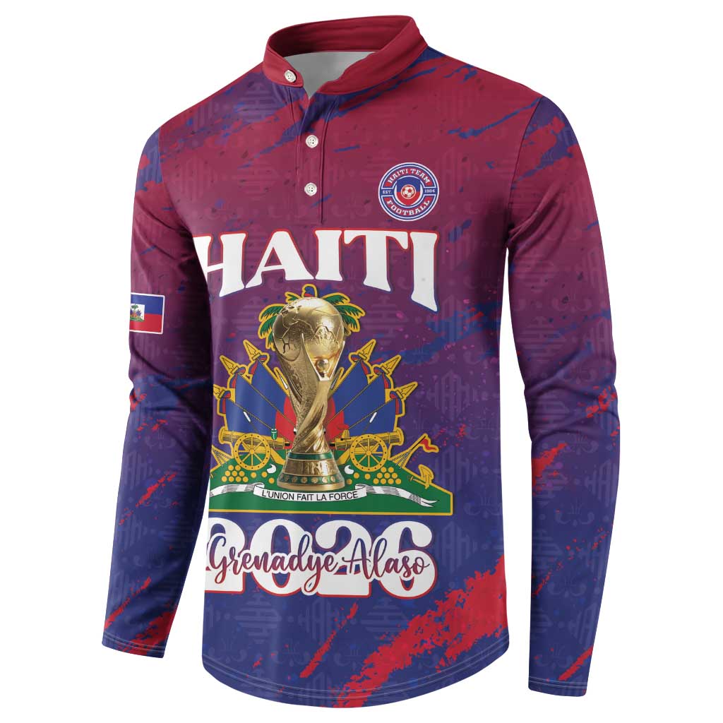 Personalized Afro-Haiti Football Button Sweatshirt 2026 Nou Retounen Anko