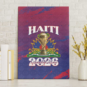 Afro-Haiti Football Canvas Wall Art 2026 Nou Retounen Anko - African Pride