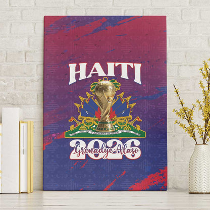 Afro-Haiti Football Canvas Wall Art 2026 Nou Retounen Anko - African Pride