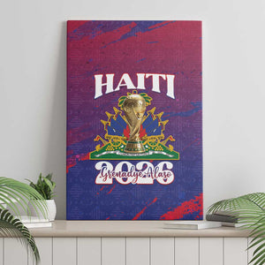 Afro-Haiti Football Canvas Wall Art 2026 Nou Retounen Anko - African Pride
