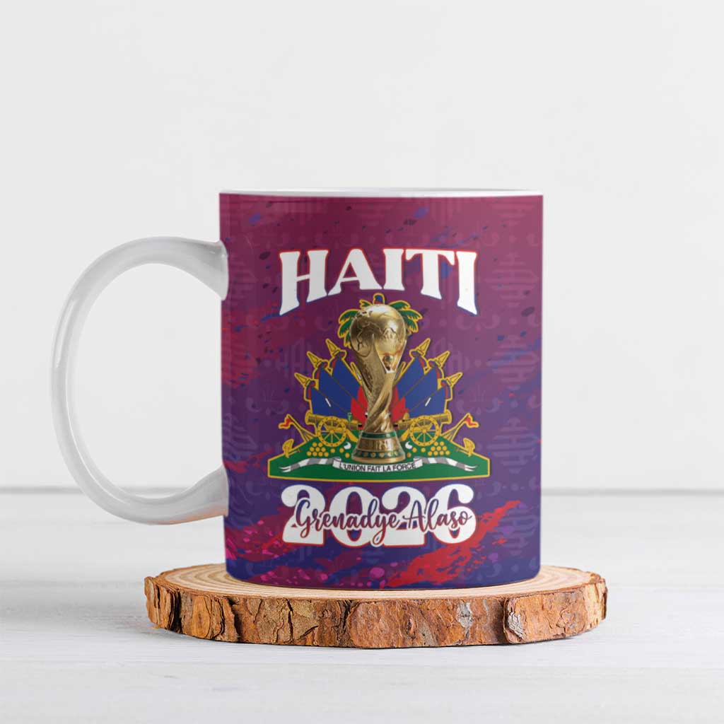 Personalized Afro-Haiti Football Ceramic Mug 2026 Nou Retounen Anko - African Pride