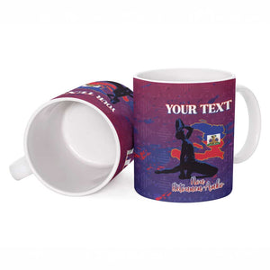 Personalized Afro-Haiti Football Ceramic Mug 2026 Nou Retounen Anko - African Pride