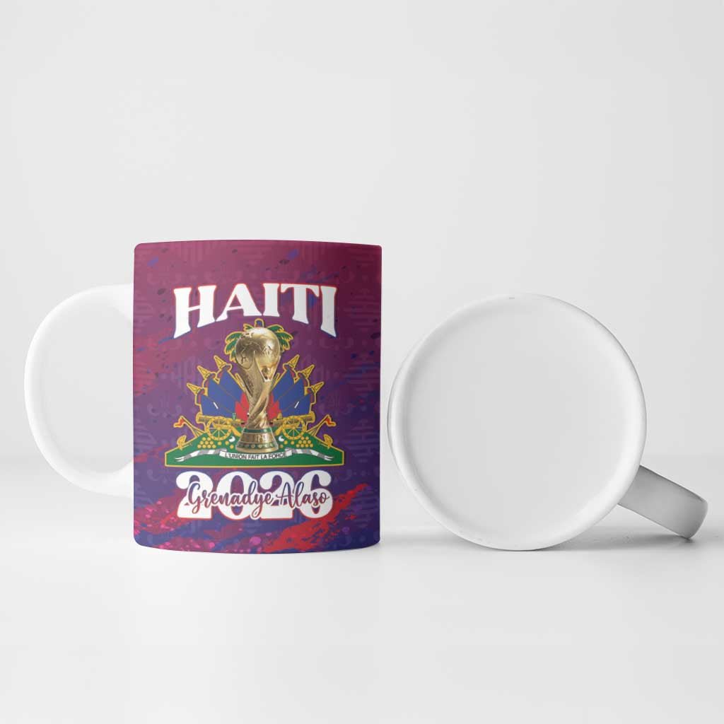 Personalized Afro-Haiti Football Ceramic Mug 2026 Nou Retounen Anko - African Pride