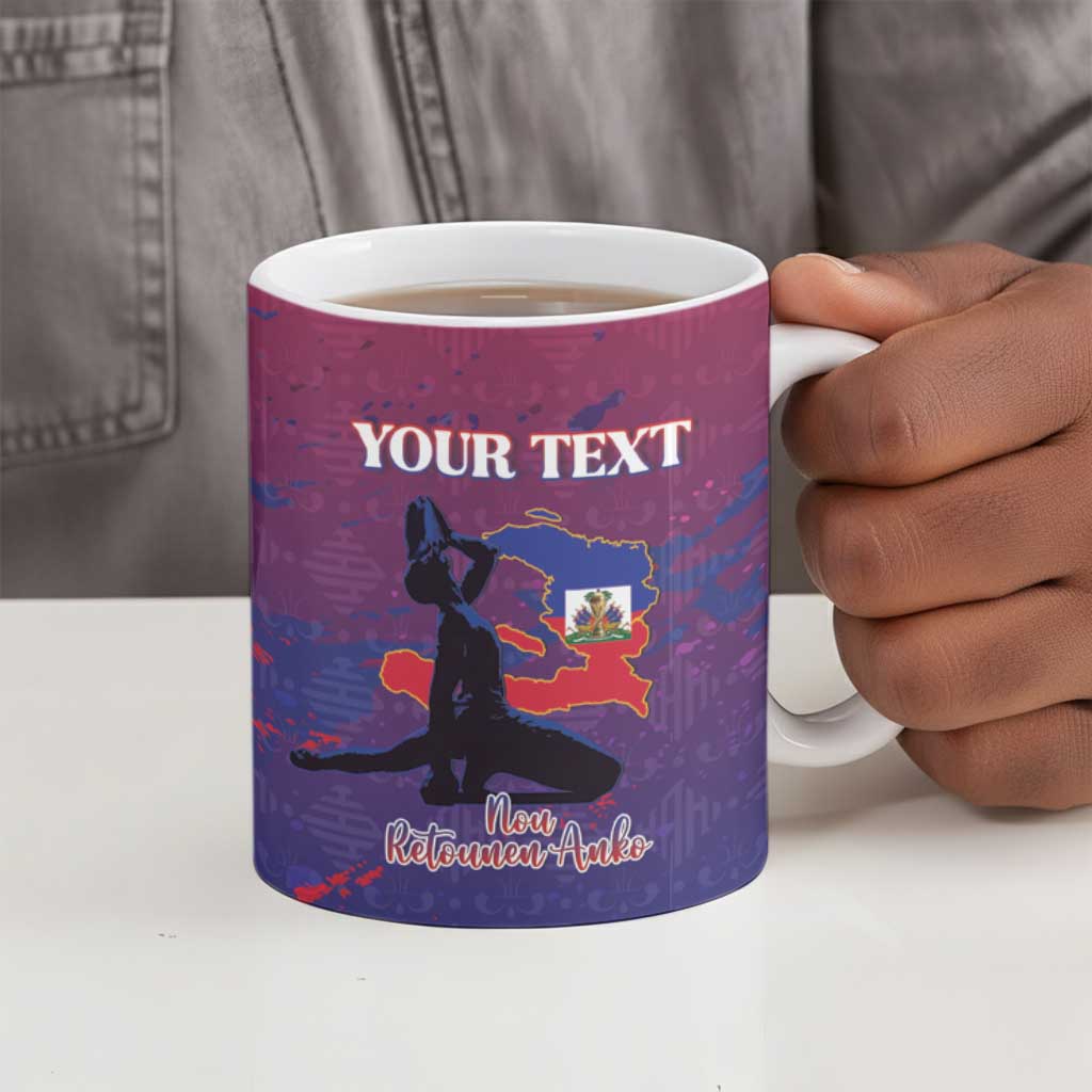 Personalized Afro-Haiti Football Ceramic Mug 2026 Nou Retounen Anko - African Pride