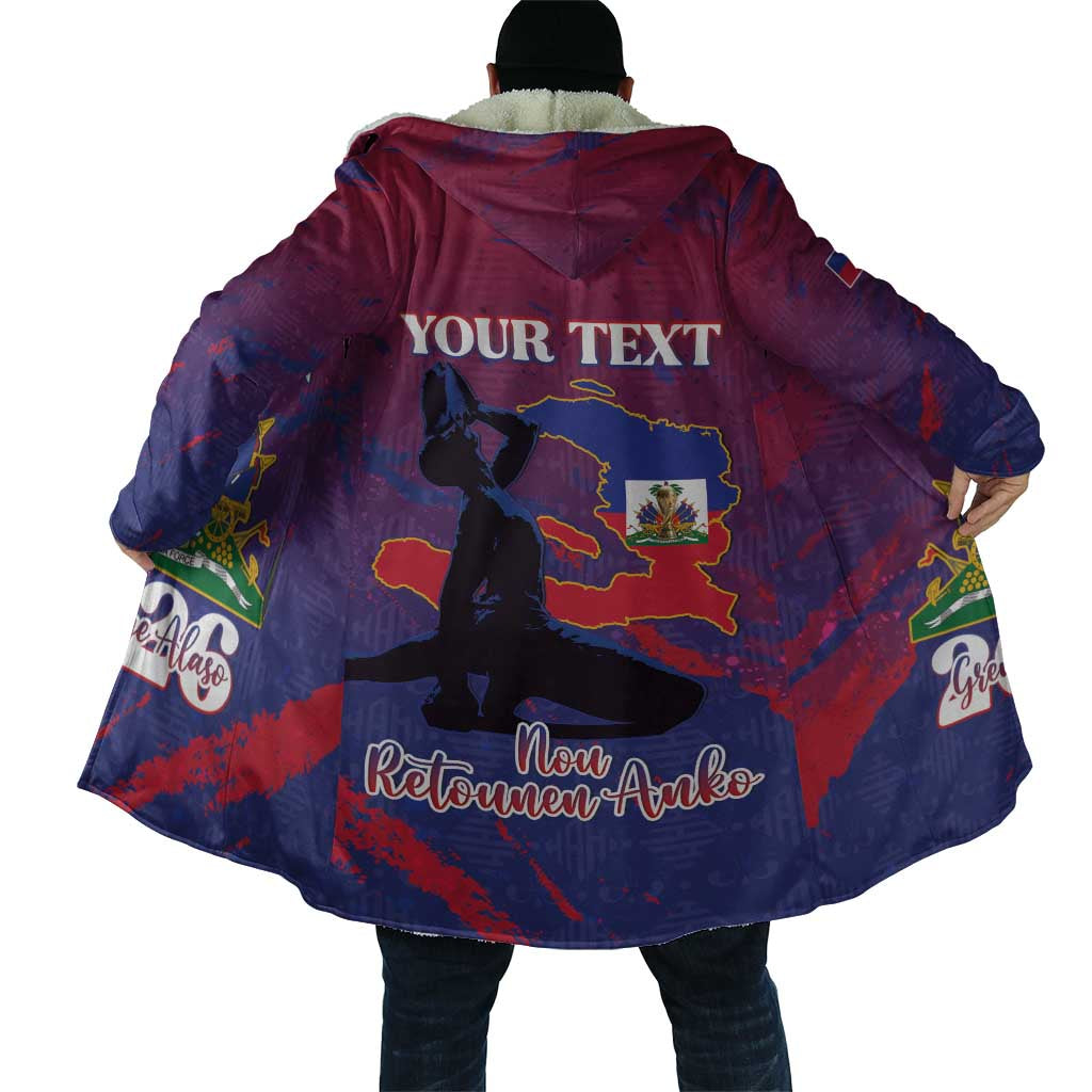 Personalized Afro-Haiti Football Cloak 2026 Nou Retounen Anko - African Pride