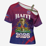 Personalized Afro-Haiti Football Cross Shoulder Shirt 2026 Nou Retounen Anko - African Pride