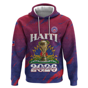Personalized Afro-Haiti Football Hoodie 2026 Nou Retounen Anko - African Pride