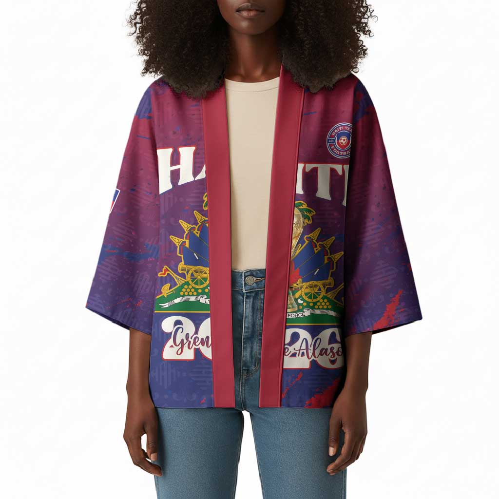 Personalized Afro-Haiti Football Kimono 2026 Nou Retounen Anko - African Pride