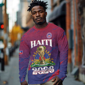 Personalized Afro-Haiti Football Long Sleeve Shirt 2026 Nou Retounen Anko - African Pride