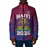 Personalized Afro-Haiti Football Padded Jacket 2026 Nou Retounen Anko - African Pride