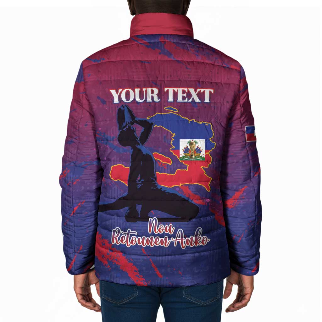 Personalized Afro-Haiti Football Padded Jacket 2026 Nou Retounen Anko - African Pride
