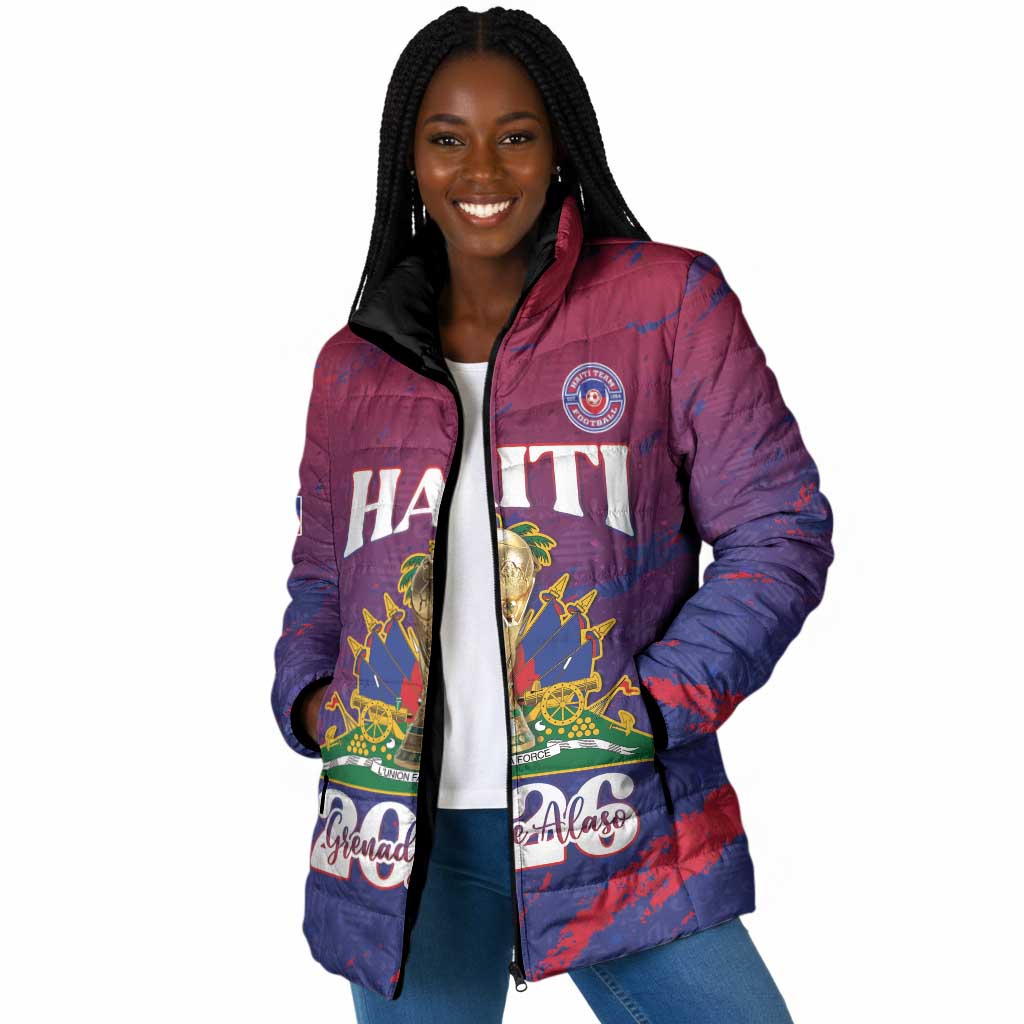 Personalized Afro-Haiti Football Padded Jacket 2026 Nou Retounen Anko - African Pride