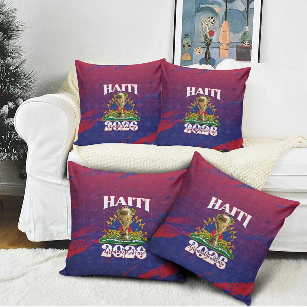 Afro-Haiti Football Pillow Cover 2026 Nou Retounen Anko - African Pride