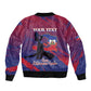 Personalized Afro-Haiti Football Sleeve Zip Bomber Jacket 2026 Nou Retounen Anko - African Pride