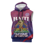 Personalized Afro-Haiti Football Sleeveless Hoodie 2026 Nou Retounen Anko - African Pride