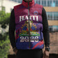 Personalized Afro-Haiti Football Sleeveless Puffer Jacket 2026 Nou Retounen Anko - African Pride