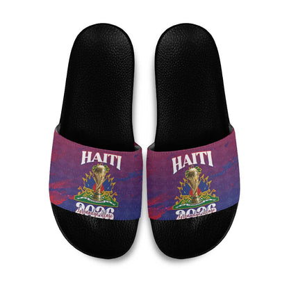 Afro-Haiti Football Slide Sandals 2026 Nou Retounen Anko - African Pride