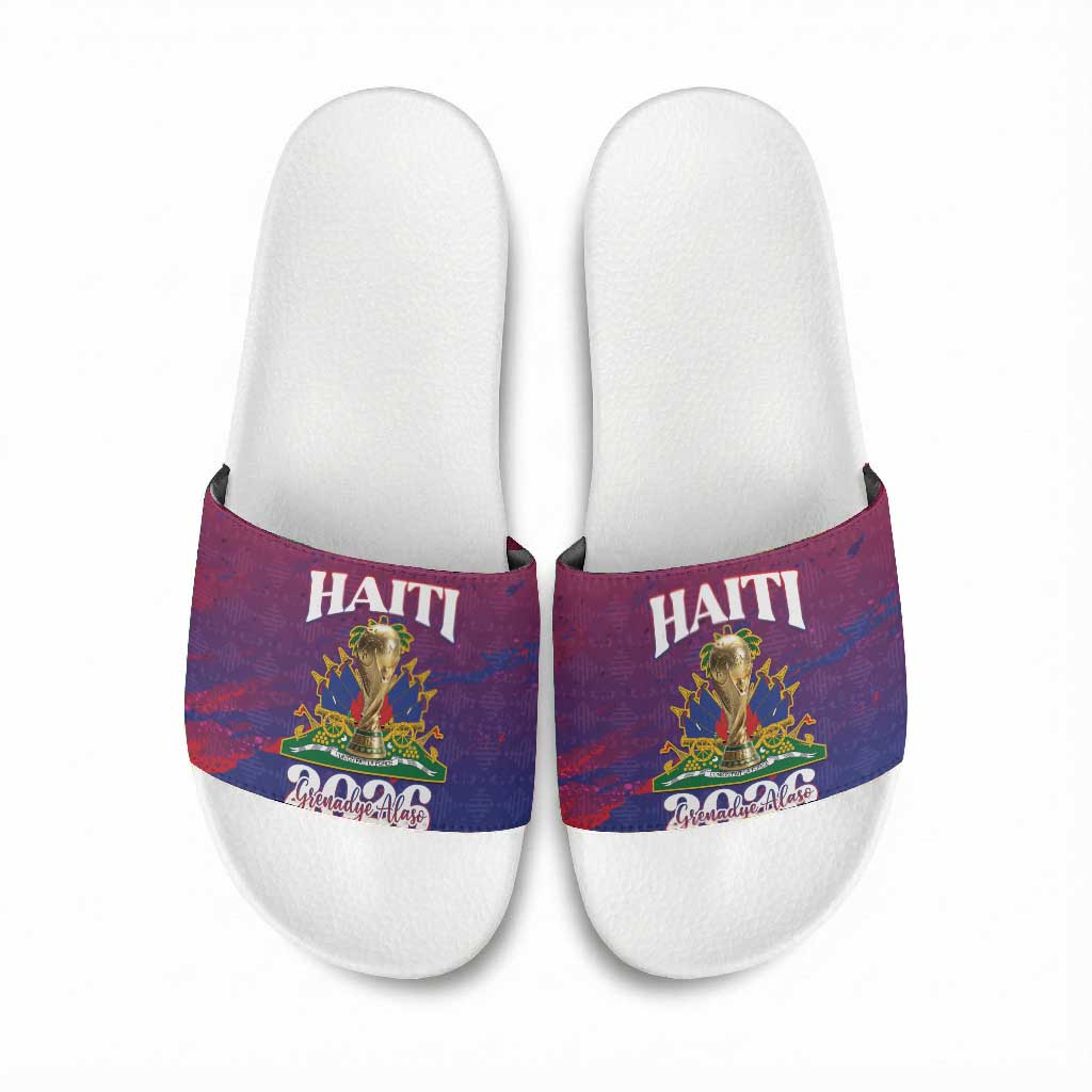 Afro-Haiti Football Slide Sandals 2026 Nou Retounen Anko - African Pride