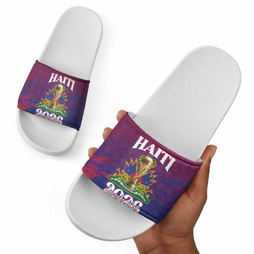 Afro-Haiti Football Slide Sandals 2026 Nou Retounen Anko - African Pride