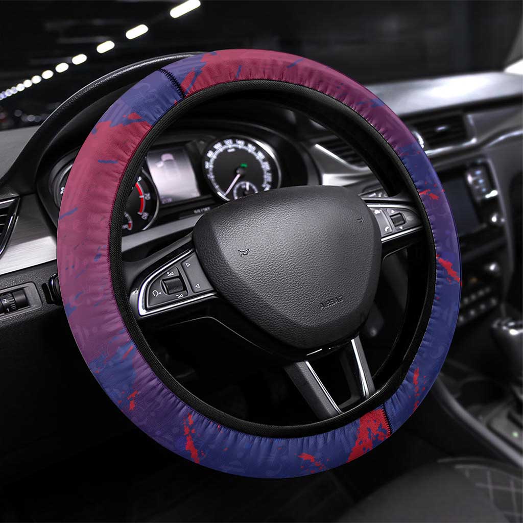 Afro-Haiti Football Steering Wheel Cover 2026 Nou Retounen Anko - African Pride