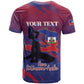 Personalized Afro-Haiti Football T shirt 2026 Nou Retounen Anko LT15