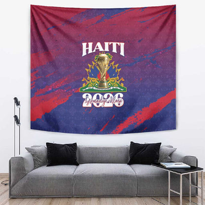 Afro-Haiti Football Tapestry 2026 Nou Retounen Anko - African Pride