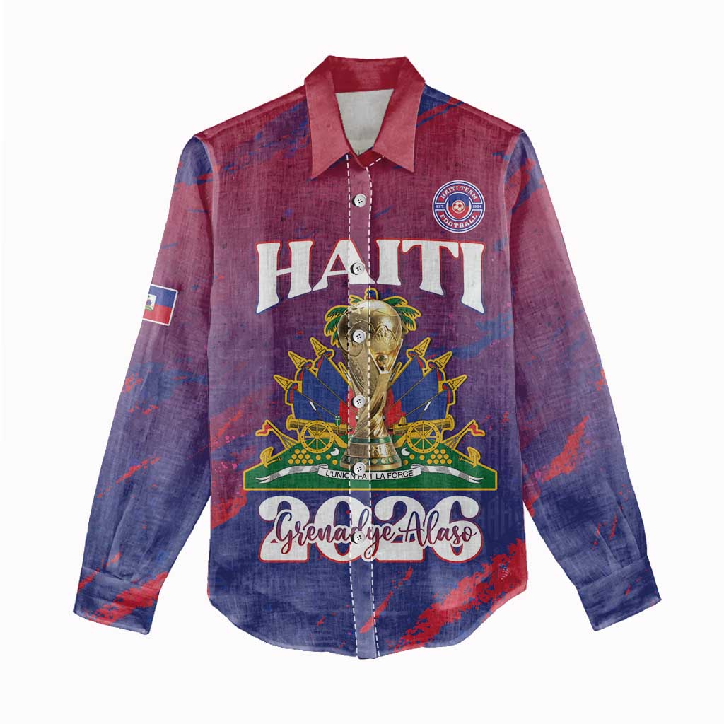Personalized Afro-Haiti Football Women Casual Shirt 2026 Nou Retounen Anko - African Pride