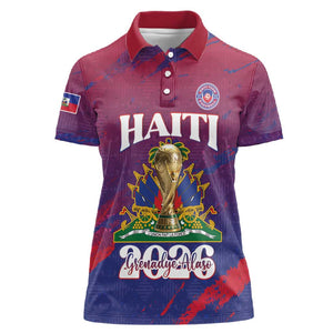 Personalized Afro-Haiti Football Women Polo Shirt 2026 Nou Retounen Anko LT15