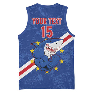 Custom Cabo Verde Football Basketball Jersey Go Tubaroes Azuis LT15