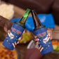 Custom Cabo Verde Football 4 in 1 Can Cooler Tumbler Go Tubaroes Azuis