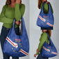 Custom Cabo Verde Football Grocery Bag Go Tubaroes Azuis