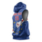 Custom Cabo Verde Football Sleeveless Hoodie Go Tubaroes Azuis - African Pride