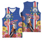 Personalised Cabo Verde Basketball Jersey Grey-Headed Kingfisher Mix Gerbera Daisy LT15