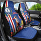 Personalised Cabo Verde Car Seat Cover Grey-Headed Kingfisher Mix Gerbera Daisy